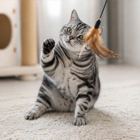 American Shorthair kedisi doğal ışıkta yakın portresi