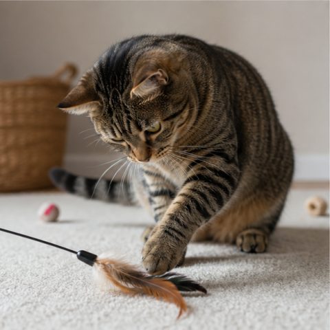Tekir Kedi kedisi doğal ışıkta yakın portresi